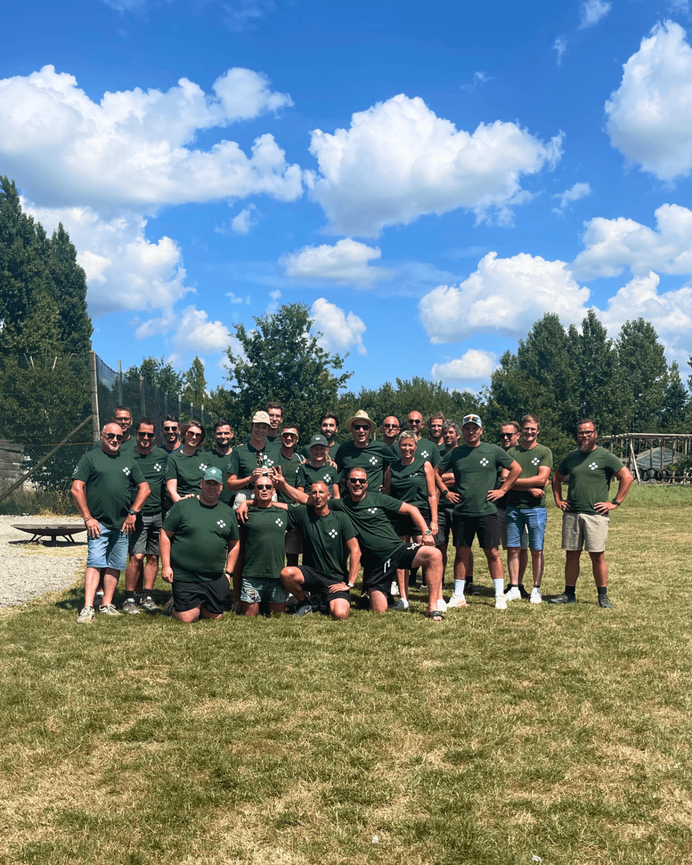 Team castelein groepsfoto op de teambuilding